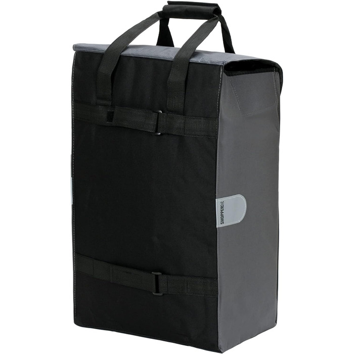 Алюмінієвий складаний, коліщатко 25 см, сумка 45 л, відділення для холодильника, сріблясто-сірий, сріблясто-сірий