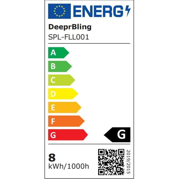 Світлодіодний торшер DeeprBling 165 см, RGB з регулюванням яскравості з пультом дистанційного керування та додатком, 16 мільйонів кольорів, музичні режими, DIY