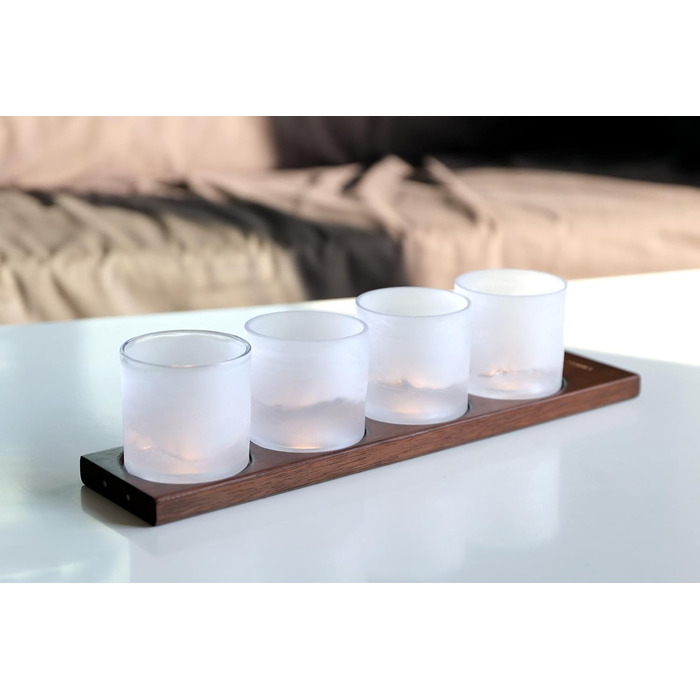 Набір склянок для віскі LIITON American Peaks Kristall 4 шт., 300 мл, для охолодження коктейлів, подарунок для чоловіків