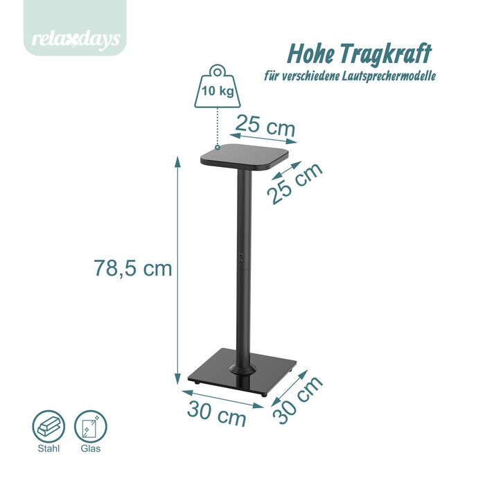 Підставка для динаміків Relaxdays (набір 2 шт.)