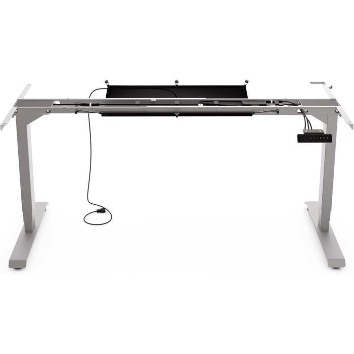 Регульований стіл Yaasa Frame S з USB-портом, телескопічний, з блокуванням клавіш (білий)