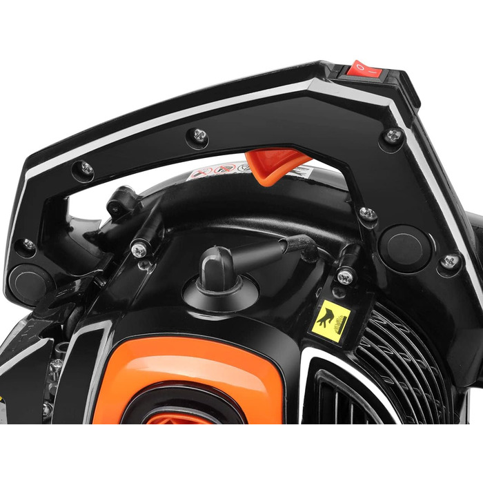 ФУКСТЕК Профі Бензиновий Листозбір/Подрібнювач FX-LBS126P – Листодув та подрібнювач з насадкою для видування, всмоктуючим шлангом та мішком для збору листя 60л – Анти-вібраційна функція – Швидкість повітря 62,7 м/с