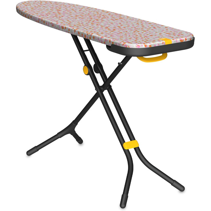 Гладильна дошка Joseph Joseph Glide 135x45 см з регулюванням висоти та стійкою до нагрівання платформою для прасування, зручне зберігання, 4-шаровий бавовняний чохол (Стандарт, Персиковий, 135 см)