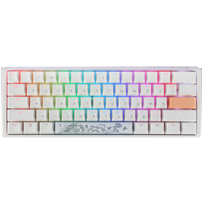 Механічна клавіатура Ducky One 3 Mini Cherry MX Red RGB White UA