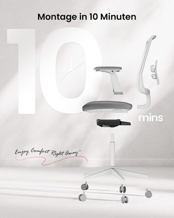 Офісний стілець ProtoArc Flexer Pro: ергономічний, з регулюванням глибини сидіння, сітчастою спинкою та підтримкою попереку - чорний