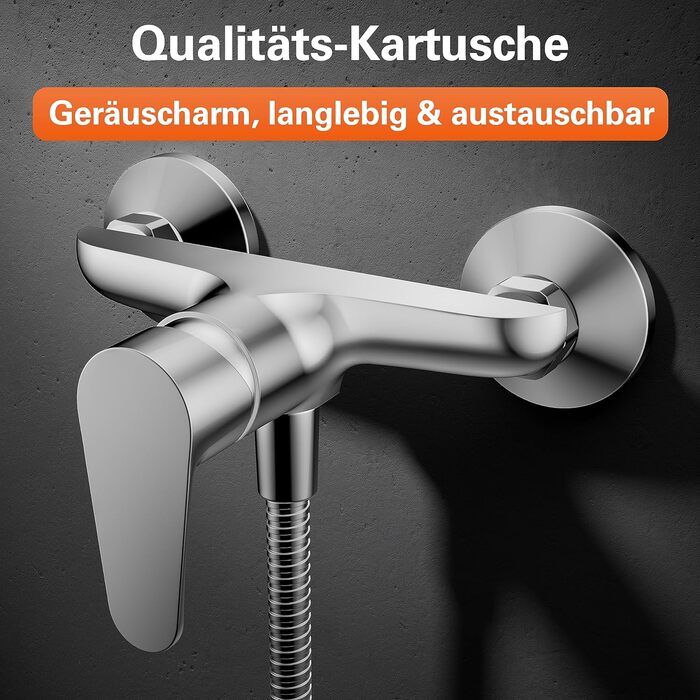 Змішувач для ванни EISL Claudio з душовим підключенням, хром, однорідний, NI023CALCR