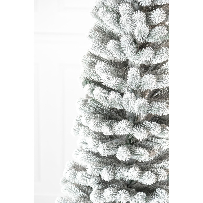 Ялинка лита 'Президентська' конусна ЗАСНІЖЕНА 2,10м