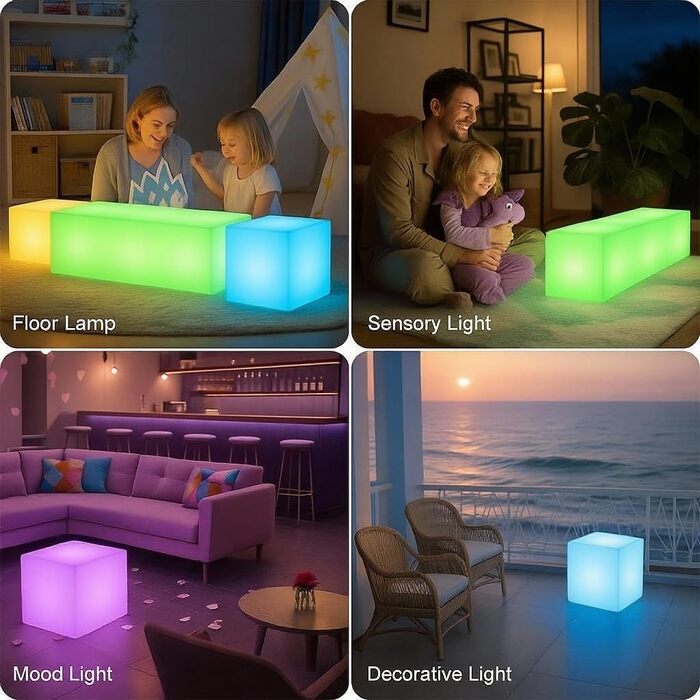 Світлодіодний куб-пуф Mr.Go 12