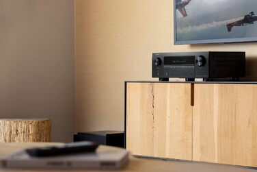 Denon AVC-X3800H 9.4-канальний AV-ресивер, підсилювач з Auro-3D, Dolby Atmos, DTS:X, 6-дюймовий 8K входи та 3 виходи, Bluetooth, AirPlay 2, HEOS Multiroom, Alexa Compatible, чорний