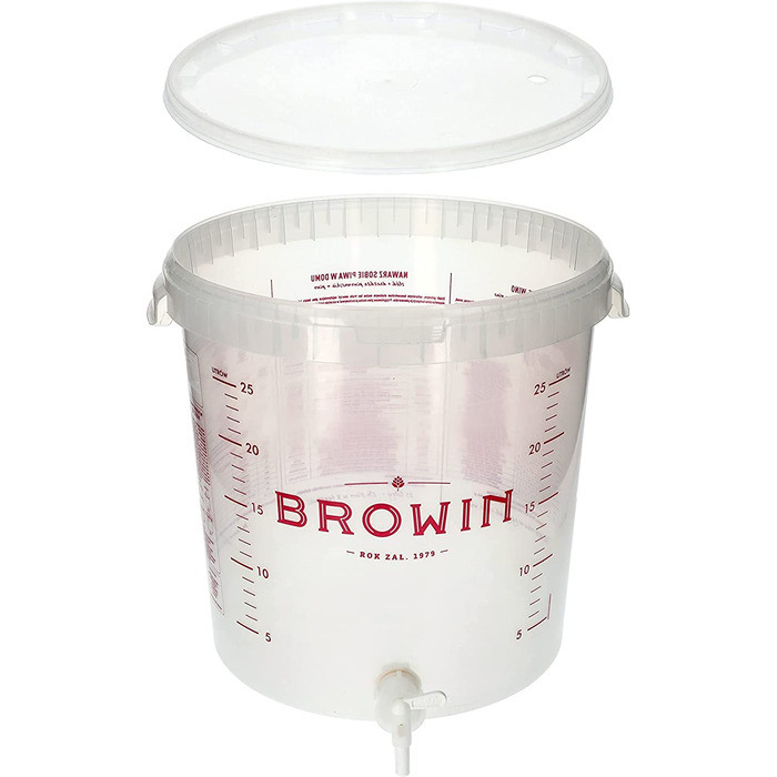 Ємність для бродіння Browin 30 л пластикова біла