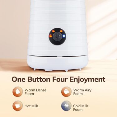 Електричний спінювач молока Morpilot 4-в-1 для лате, капучино та макіато (білий)