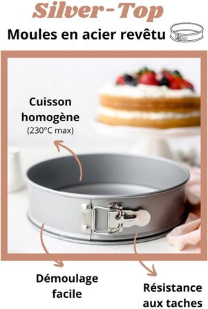 Форма для випічки Patisse 3614 Springform, діаметр 26 см, з антипригарним покриттям 'Silver Top'