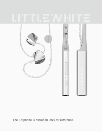 Навушники Moondrop Littlewhite з шийною дугою, Bluetooth 5.2, Type-C, Aptx для Kato/B2/Starfield