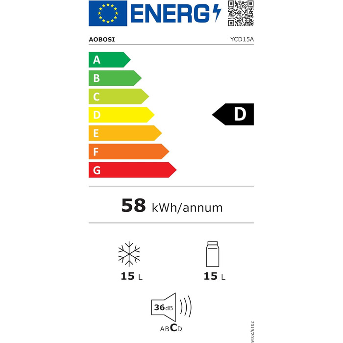 Компресорна холодильна сумка AAOBOSI 15L -20°C до +20°C, 12/24V для авто, вантажівки, човна, кемпера та розетки, чорна