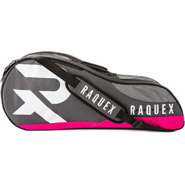 Сумка для ракеток Raquex для ракеток для тенісу, сквошу і бадмінтону, що вміщає до 6 ракеток аксесуари Взуття рожевого кольору