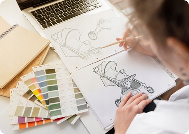 Легка прогулянкова коляска-трость Nukido, складана, з великими колесами