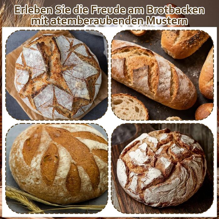 Набір для випічки хліба: корзини для бродіння, скребок для тіста, sling для хліба та міксер. Комплект для початківців