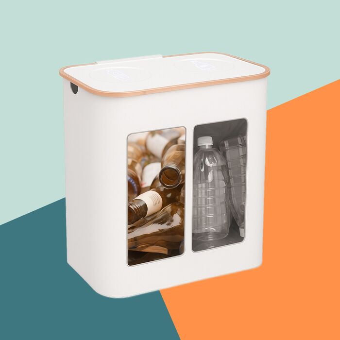 Контейнер для збору пляшок Relaxdays з двома відділеннями