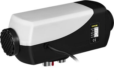 Автономний дизельний опалювач VEVOR 12V 8kW з LCD-дисплеєм та пультом дистанційного керування, 0.16-0.62 л/год, дизельний опалювач для автомобіля