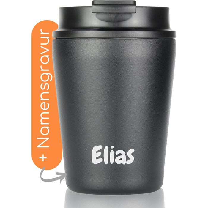 Термокружка Milu 400 мл з нержавіючої сталі, з соломкою, не протікає, з гравіюванням, зберігає тепло 10 годин / холод 20 годин, BPA-free