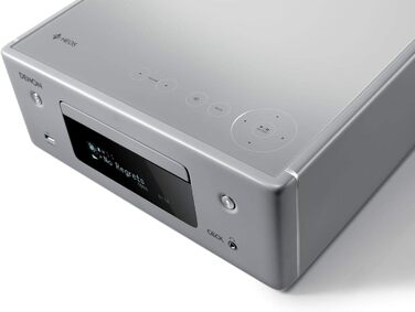 Компактна система Denon CEOL N-10, HiFi, CD-програвач, Інтернет-радіо, HEOS, Bluetooth, WLAN, Alexa, Сірий