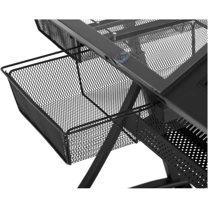Стіл для креслення Стіл архітектора Стіл Робочий стіл 120 x 60 x 90 см Похила скляна стільниця, 09