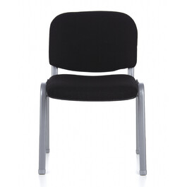 Крісло для відвідувачів / Конференційне крісло / Комплект з 4 крісел XT 600 срібного / чорного кольору hjh OFFICE