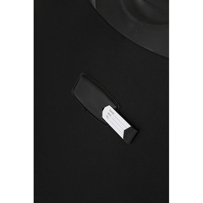 Набір валіз Beibye з тканини, чорний: ручна, з кишенями та розширенням