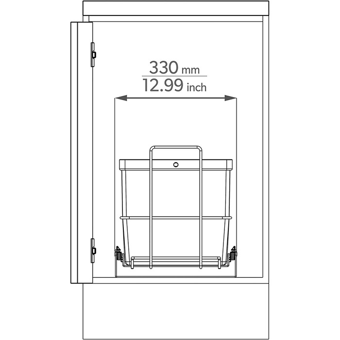 Висувна вбудована кошик для сміття з 3 кошиками (11l, 2x8l) в кольорах темно-сірий, жовтий, коричневий - Система поділу сміття Trio для кухні Нижній шафа - висувна корзина антрацит 32,8 x 43,3 x 35,4 см 11L 2x8l versch.Колір, 64 / 3a