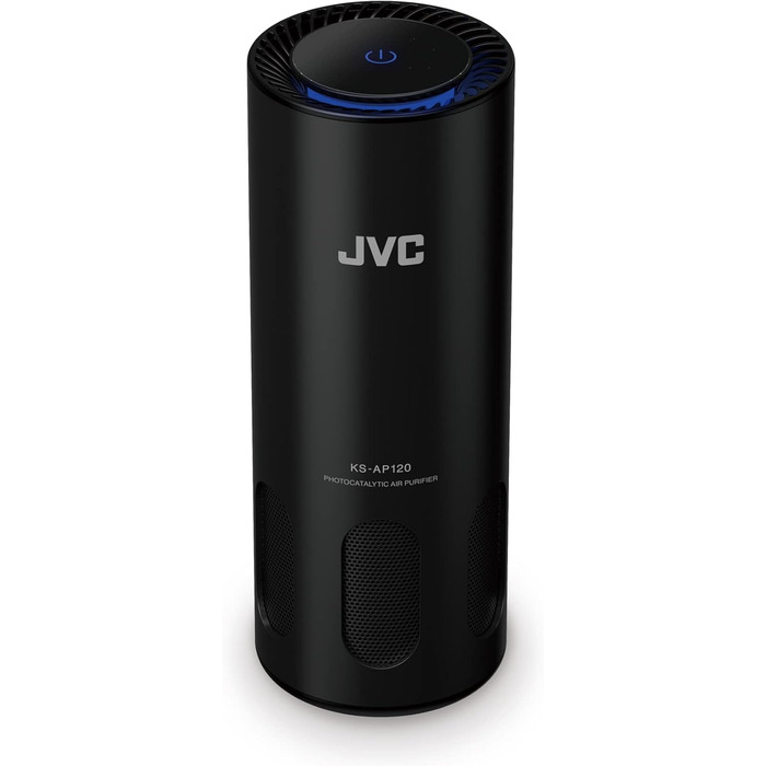 Повітряний очисник JVC KS-AP120 з фотокаталiтичною системою, CADR 8,5 м³/год, фільтр EPA E12, UV-фільтр, іонізатор, 2 режими очищення, 12 Вт, USB, сенсорне управління