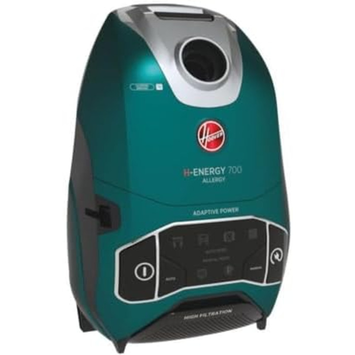 Пилсос Hoover з мішком 3,5 л – тихий пилосос (69 дBA) з автоматичною системою видалення мішка – пилосос з фільтром EPA – комплектація з насадкою для тварин [HE520]