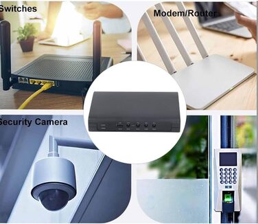 Портативний UPS з акумулятором 12000mAh (44.4WH) для роутера, камери WiFi, з USB-DC виходами, захист від короткого замикання (EU-штекер)