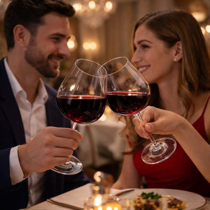 Набір келихів для вина PROST! 6 шт. 491 мл, без свинцю, для червоного та білого вина, 496 мл (набір 6 шт.)