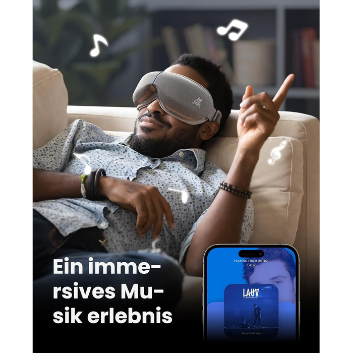 Масажер для очей BOB AND BRAD EyeOasis 3 Elite з підігрівом та охолодженням, маска для очей при мігрені, сухість очей, зняття стресу, покращення сну, сірий колір