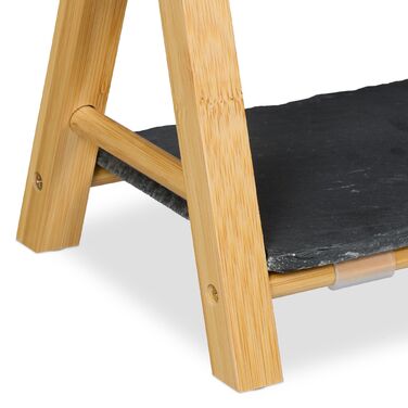 Relaxdays Двоярусна етажерка з підкладками з шиферу