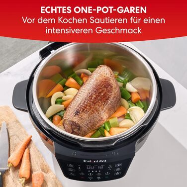 Instant Pot Plus 9-в-1: мультиварка-скороварка, 5.7 л, нержавіюча сталь