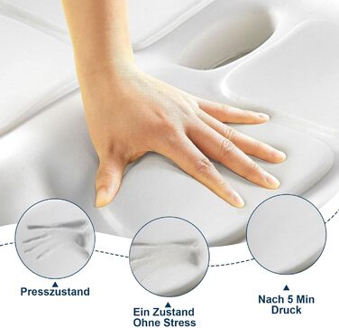 Ортопедична подушка для сидіння ADASSERA: зняття болю, підтримка куприка, покращення кровообігу, ергономічна, для офісу та авто