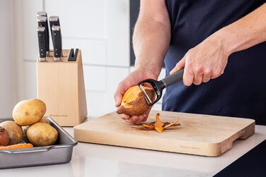 Преса для часнику KitchenAid Softgrip - сірий колір вугілля (Y Peeler)