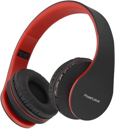 Накладні навушники PowerLocus Bluetooth, HiFi стерео, Складні, Мікрофон, SD/TF, FM, для iPhone/Android