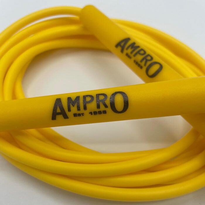 Регульована скакалка Ampro Speed Rope - 10 футів, жовта