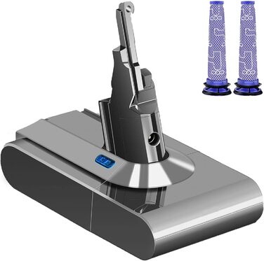 Змінна батарея Dyson V10 6,0 Ач 25,2 В літій-іонна з фільтром для тварин/абсолютів/моторхедів/пухнастих (V8 8,0 Агодфільтр)