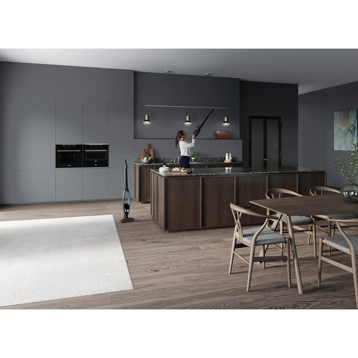 Бездротовий пилосос AEG 2в1, блакитний, QX7-1-I360: акумуляторний, для дому, з насадкою PetPro, до 50 хв роботи