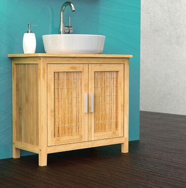 Підставка для ніг під умивальник EISL BMBA02-BH2 з бамбука, 35x45x35 см