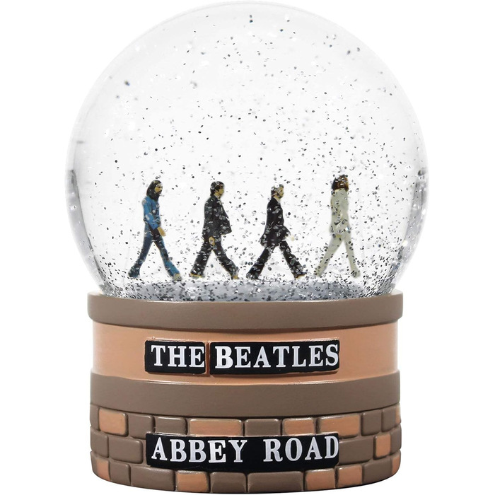 Снежинка з Half Moon Bay Abbey Road, The Beatles: куля-сніжинка для дорослих, смішний декор на Новий рік, музичний подарунок, блакитний колір