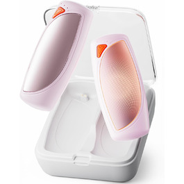 Електричні грілки для рук COTOP, 2 шт. з зарядним кейсом, 14000 мАг, 3 режими нагріву до 56°C, для катання на лижах, кемпінгу, рожеві