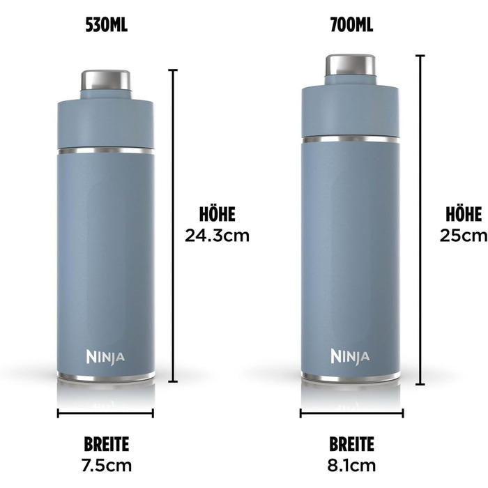 Пляшка для води/термокружка Ninja Thirsti, 700 мл, герметична, для газованих і гарячих напоїв