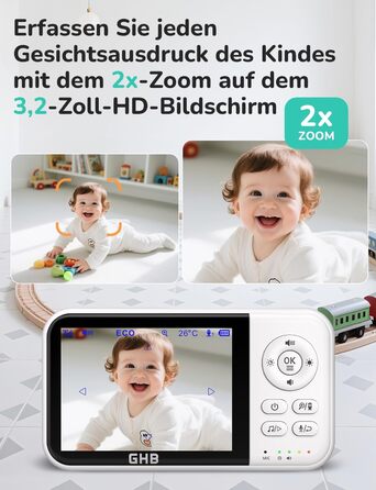 Відеоняня GHB з камерою та LCD-екраном 3.2