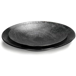 Підплита, Тарілка, Тарілка, Тарілка для торта - Ø 34,5 см - з Metallir Ray Look - Керамограніт
