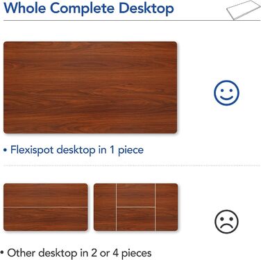 Стол робочий електричний регульований FLEXISPOT EF1 140x80 см - Магогоний, сірий каркас, пам'ять, швидка збірка