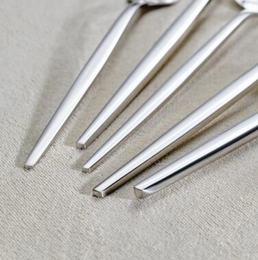 Набір столових приборів Karaca Elegance Orion Platin, 84 шт. (12 осіб), нержавіюча сталь, придатний для мийки посуду